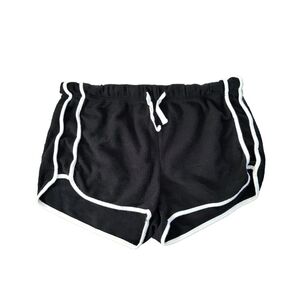 Topshop Pajama Shorts Small 6 Lounge Wear Black Thermal 2" Inseam Short Booty